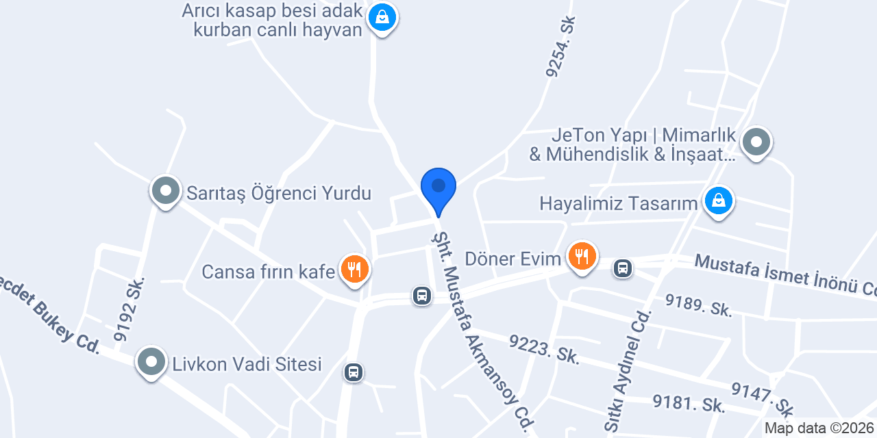 Yaşar Yapı Market konumu