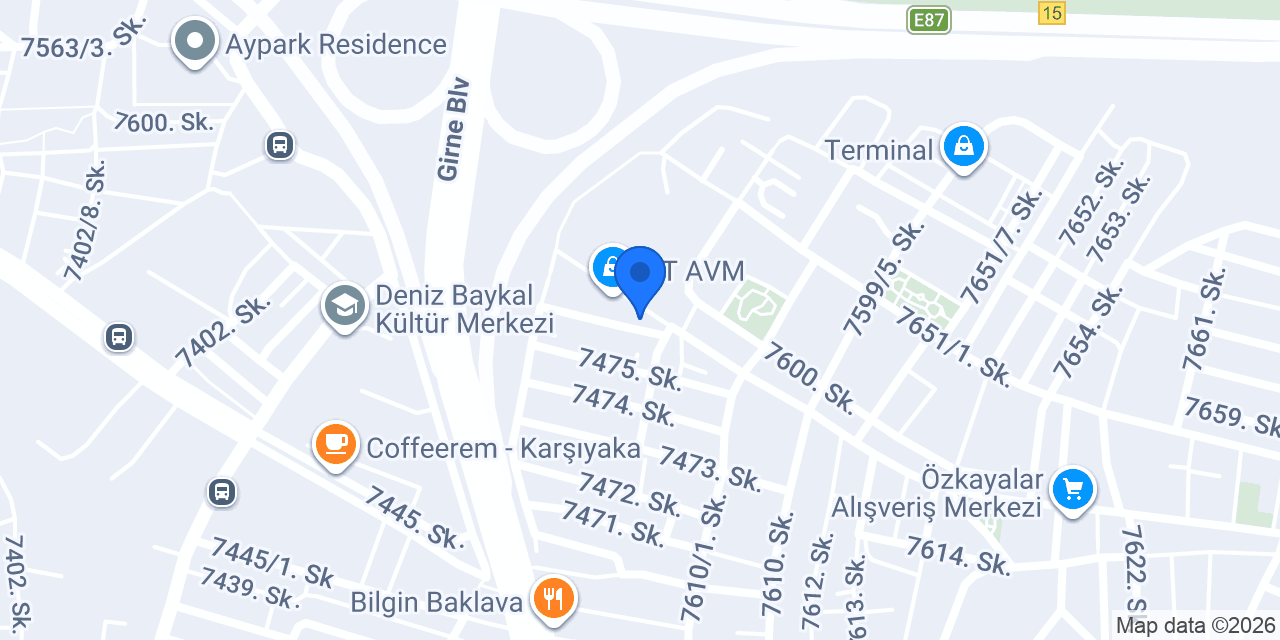 Merkez Teknik Servis konumu