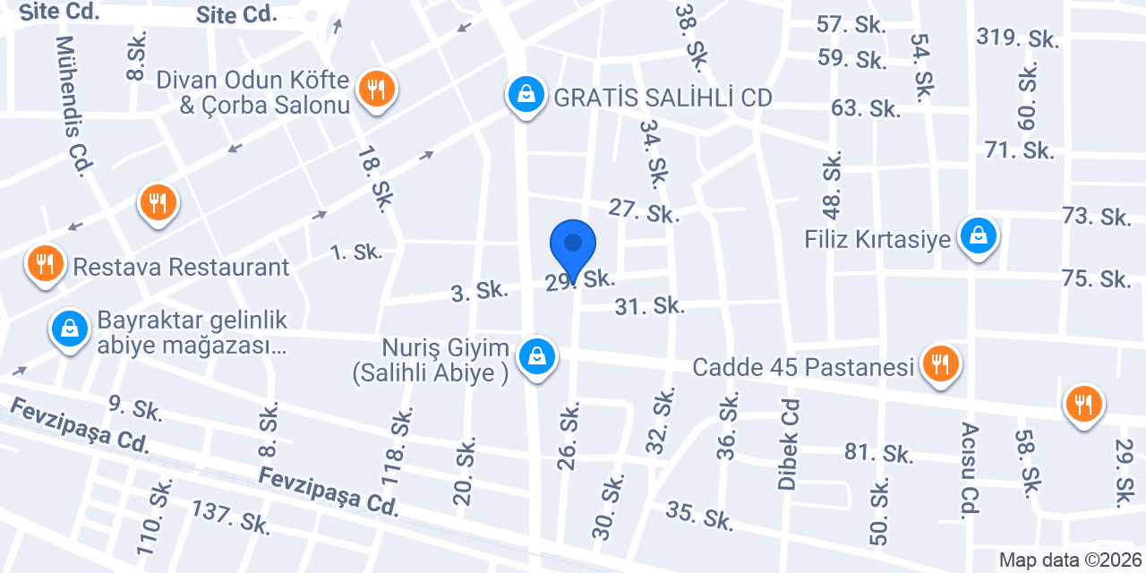 Salihli Elit Lara Otel konumu