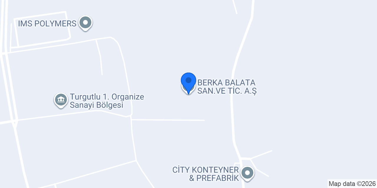 BERKA BALATA SAN.VE TİC. A.Ş. konumu