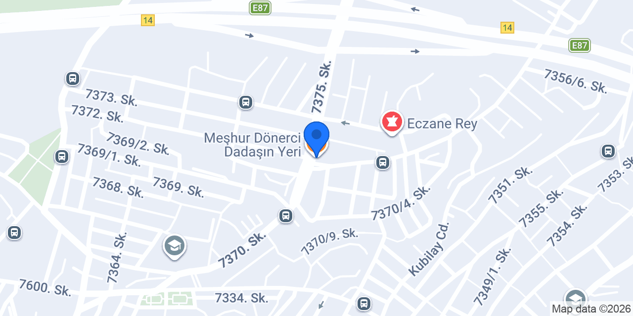 Meşhur Dönerci Dadaşın Yeri konumu