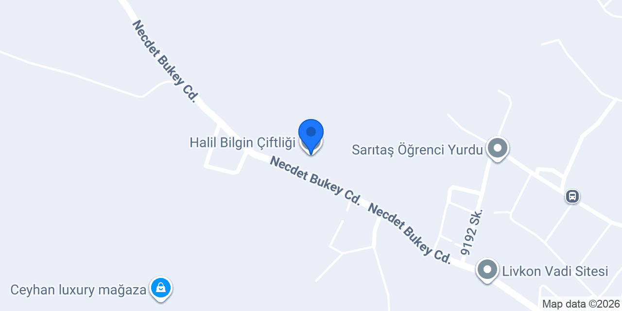Halil Bilgin Çiftliği konumu