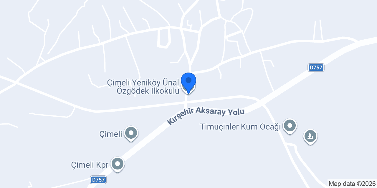 Çimeli Yeniköy Ünal Özgödek İlkokulu konumu