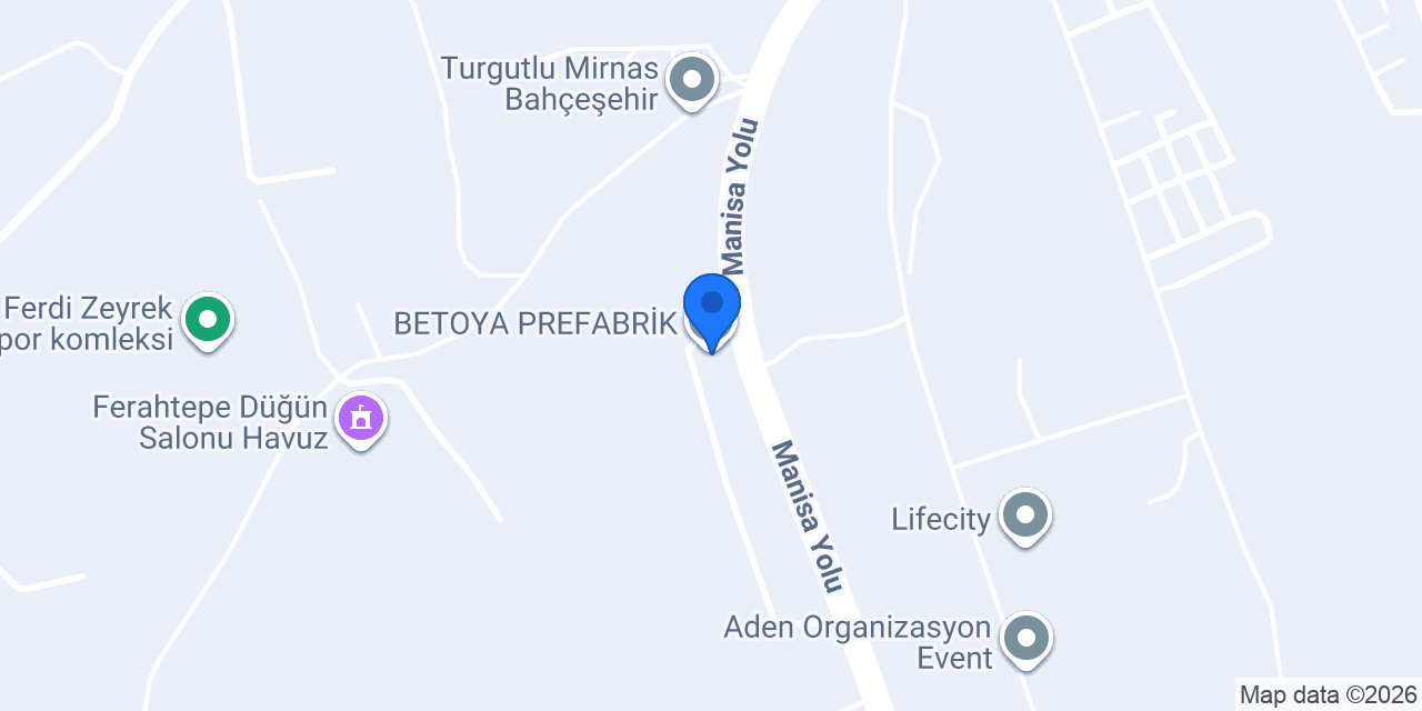 BETOYA PREFABRİK konumu