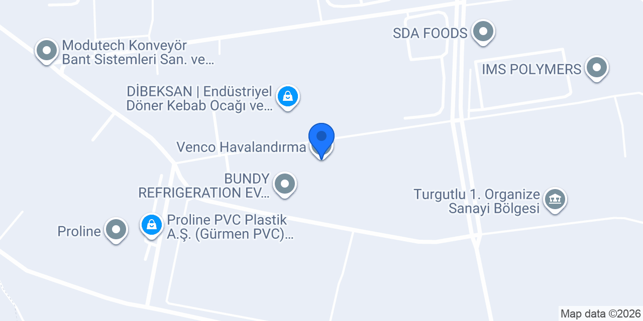 Venco Havalandırma konumu