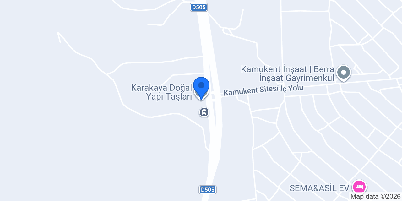 Karakaya Doğal Yapı Taşları konumu