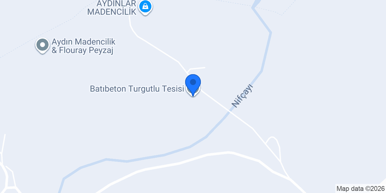 Batıbeton Turgutlu Tesisi konumu