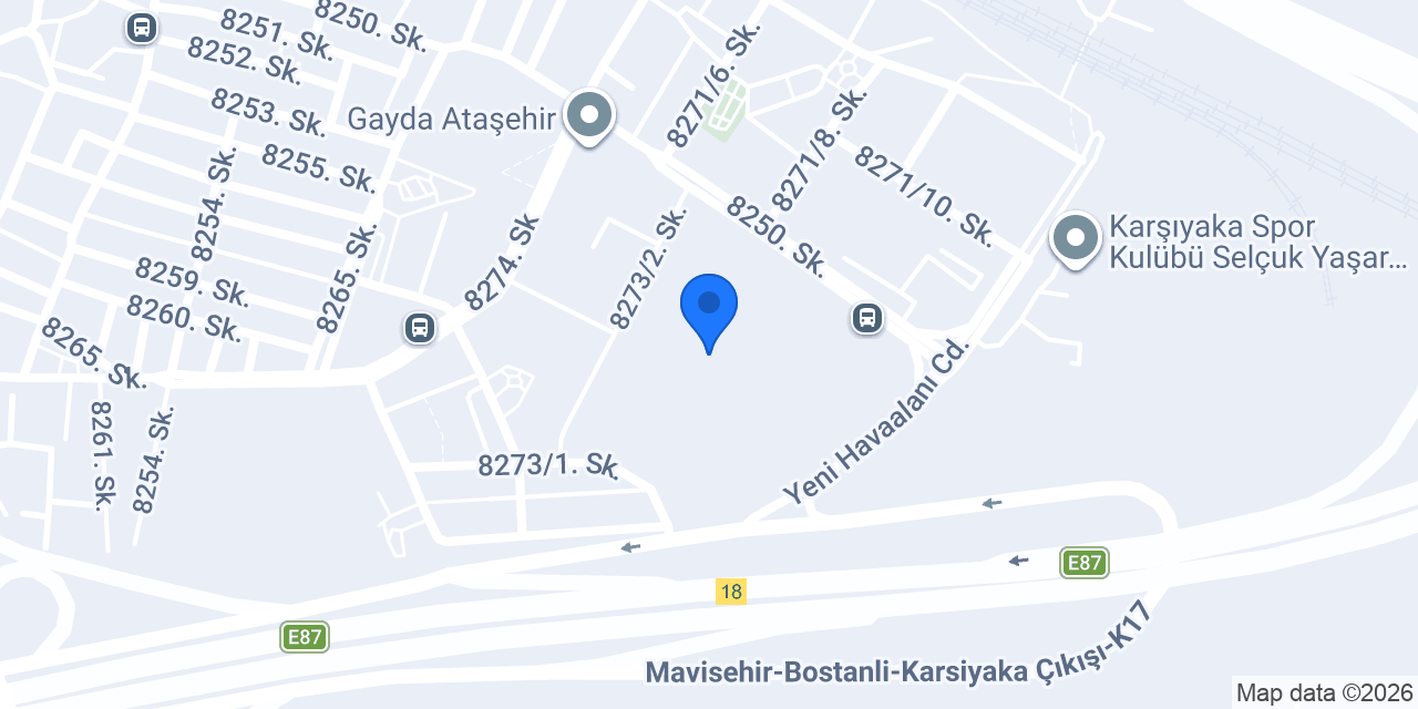 ESHOT Ataşehir Garajı konumu