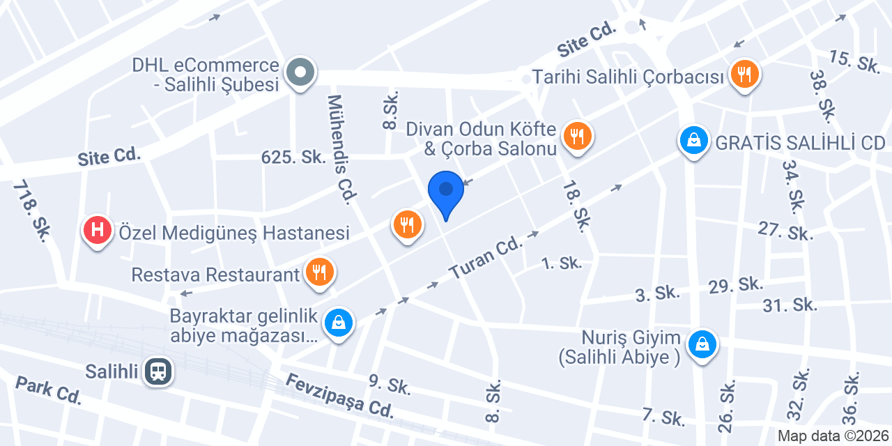 Ptt Salihli Şubesi konumu
