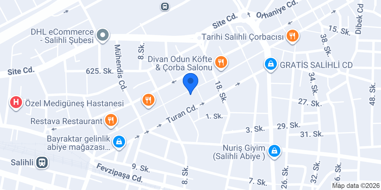 Sapmaz Sürücü Kursu konumu