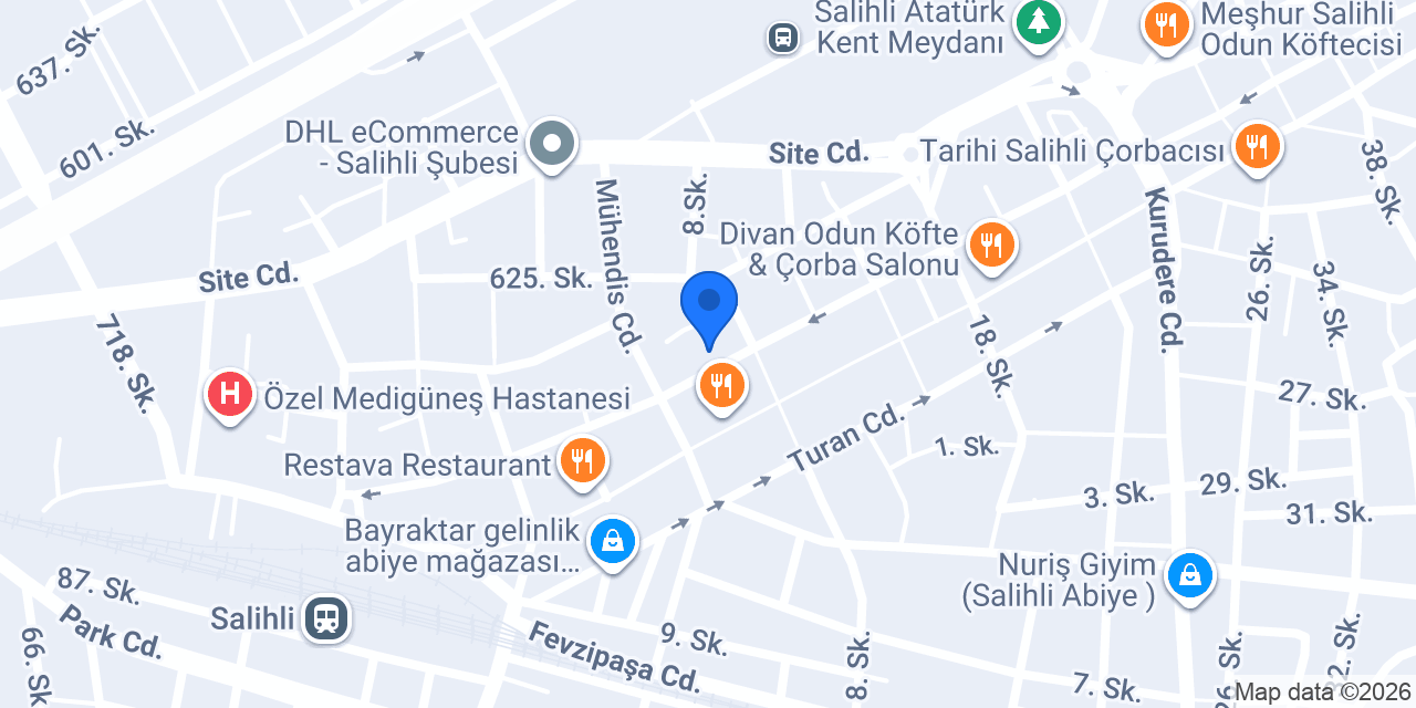Salihli Köşk Kafe konumu