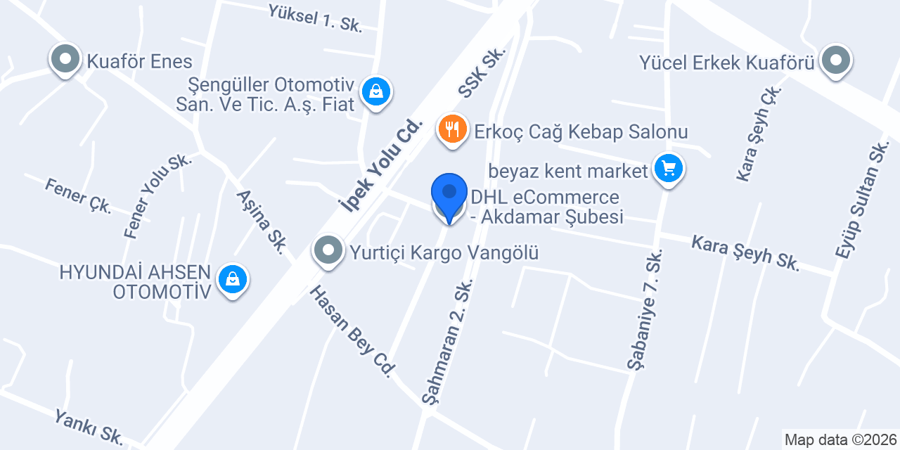 DHL eCommerce - Akdamar Şubesi konumu