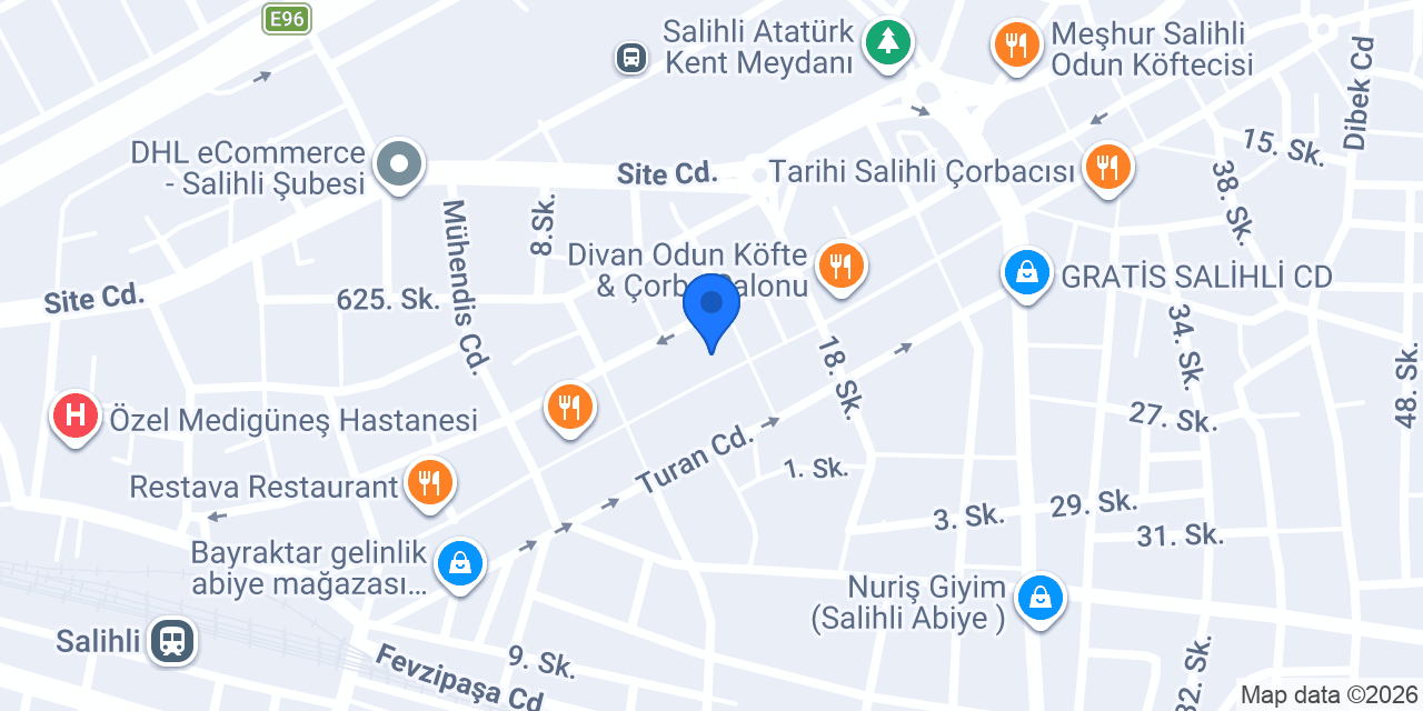 Şekerbank Salihli Şubesi konumu