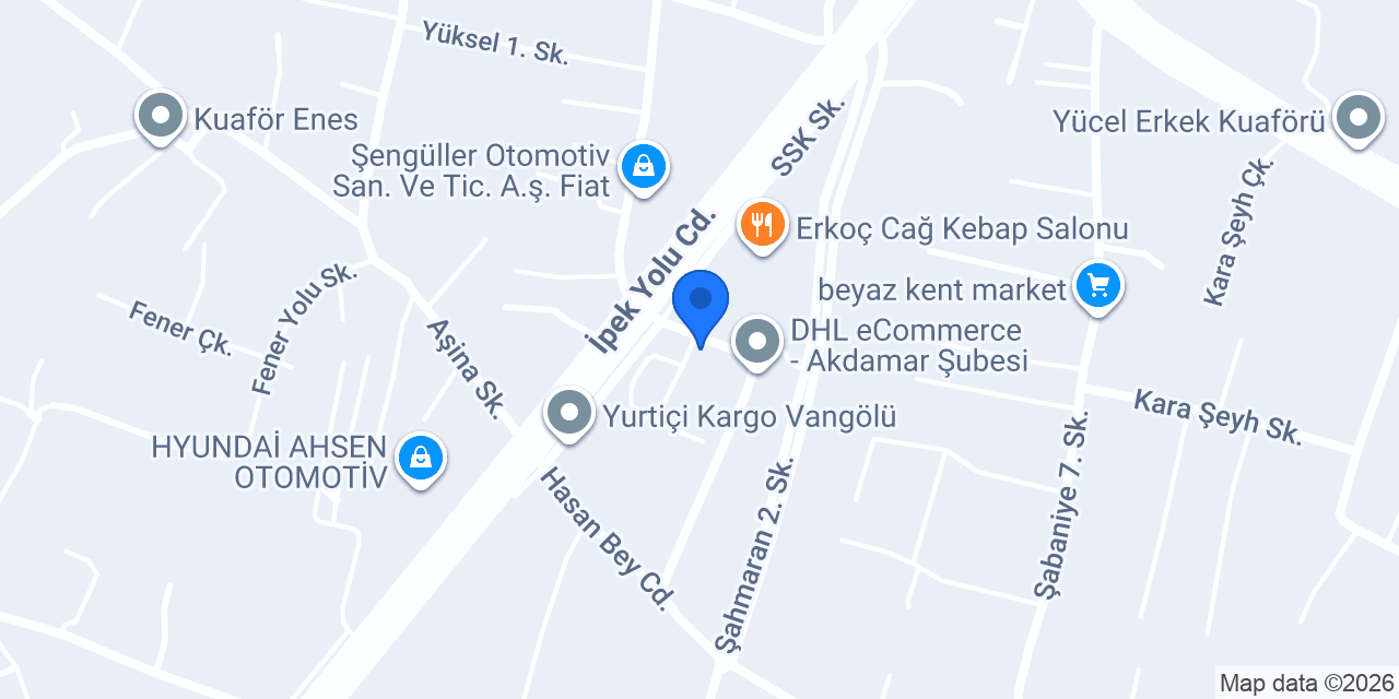Van Modese Mobilya konumu