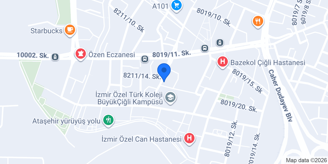 ÇİĞLİ ATAŞEHİR TEZCAN ELEKTRİK konumu