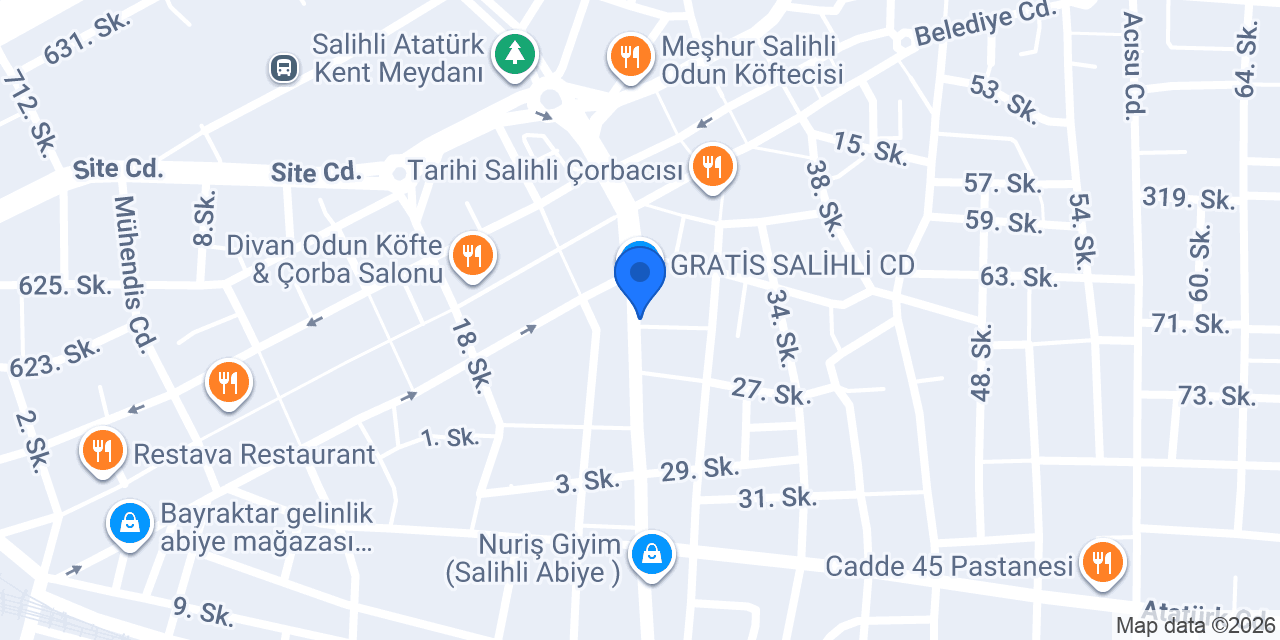 Akdeniz İnşaat Salihli konumu