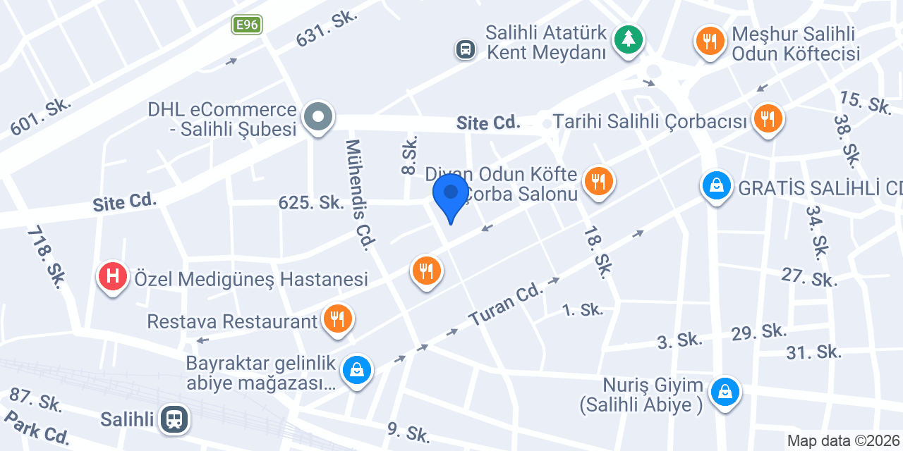 Sürat Kargo Salihli Şube konumu