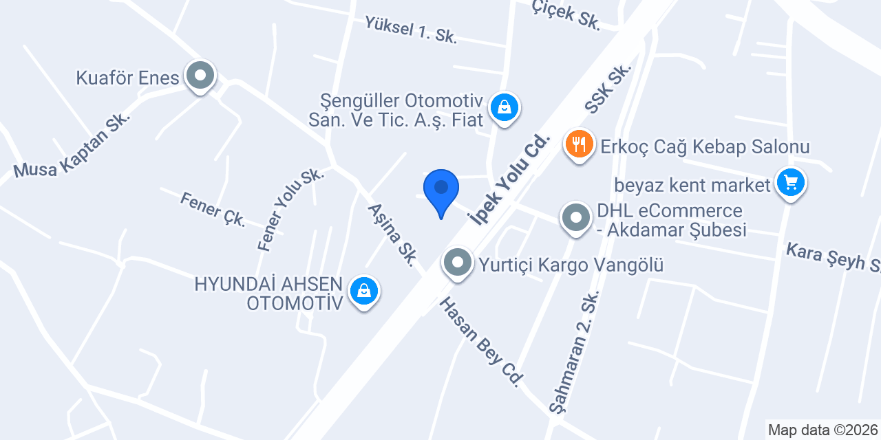2A Gross İpekyolu Şube konumu