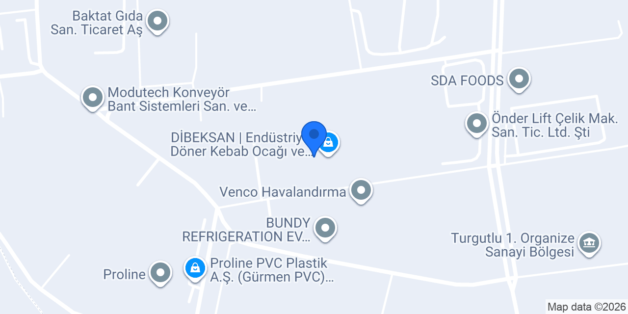 DBS Gastro Endüstriyel Mutfak konumu