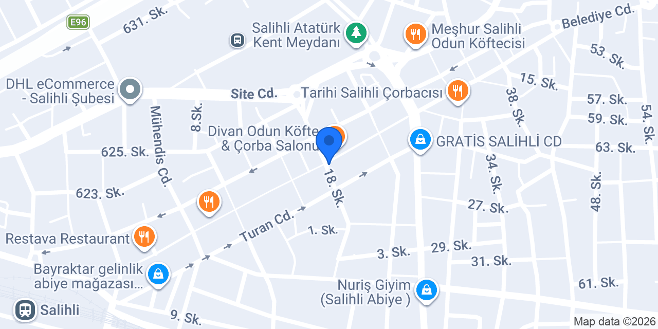 Salihli Ortodonti Kliniği konumu