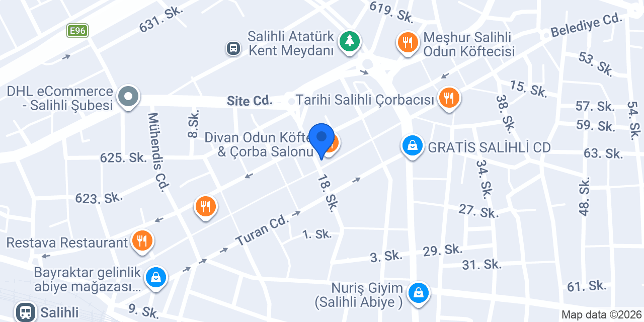 Garanti BBVA Salihli Şubesi konumu