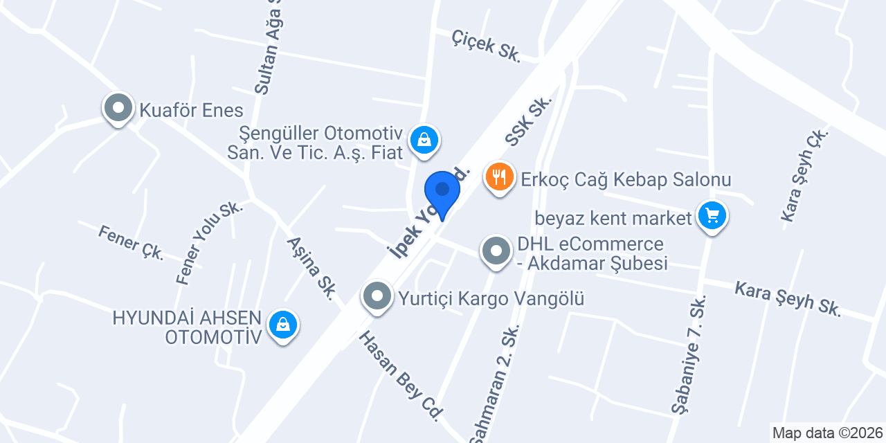 Sürat Kargo Artos Şube konumu