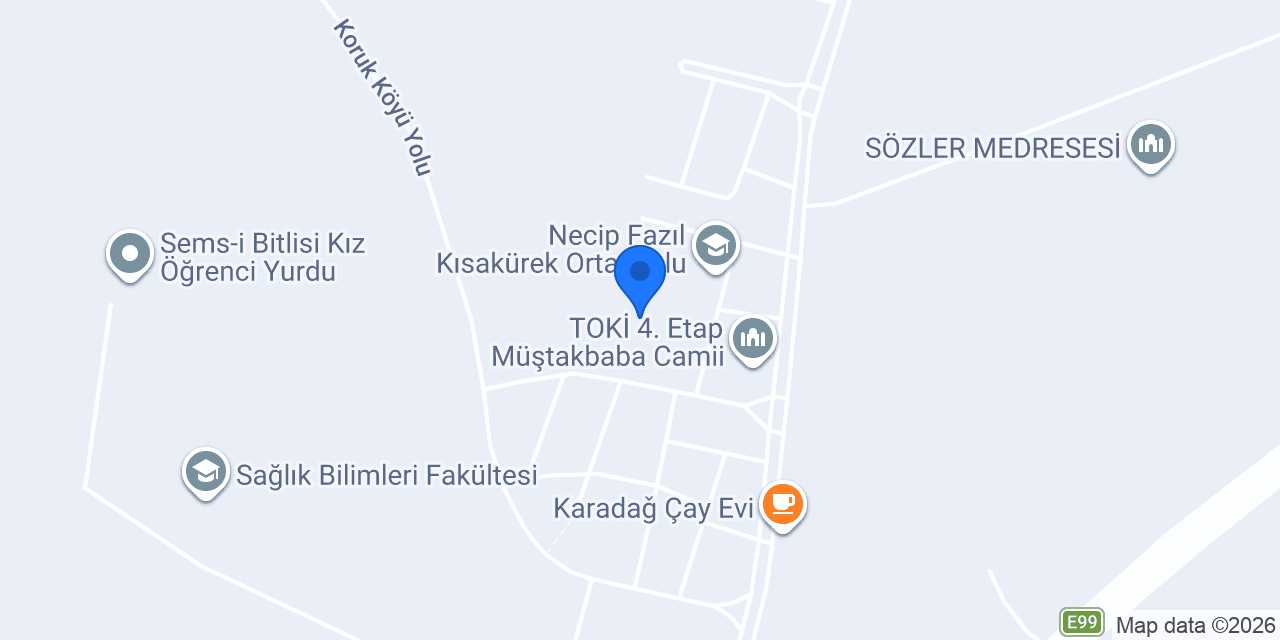 Bitlis Mesleki Eğitim Merkezi konumu
