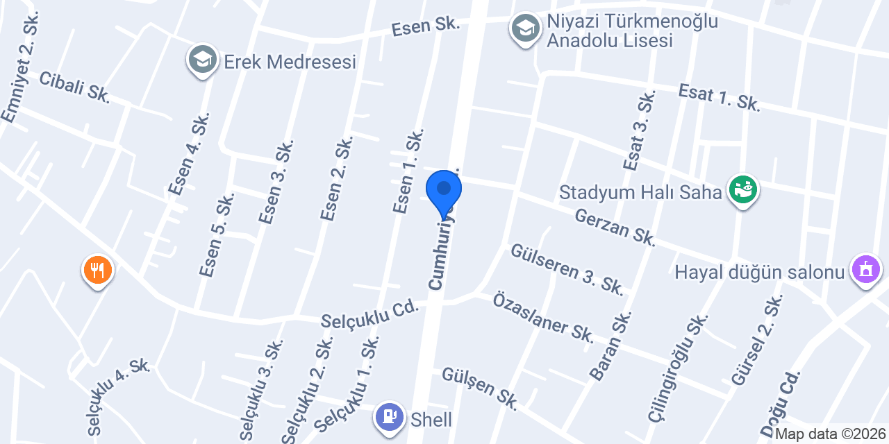 Artos Kuyumculuk konumu