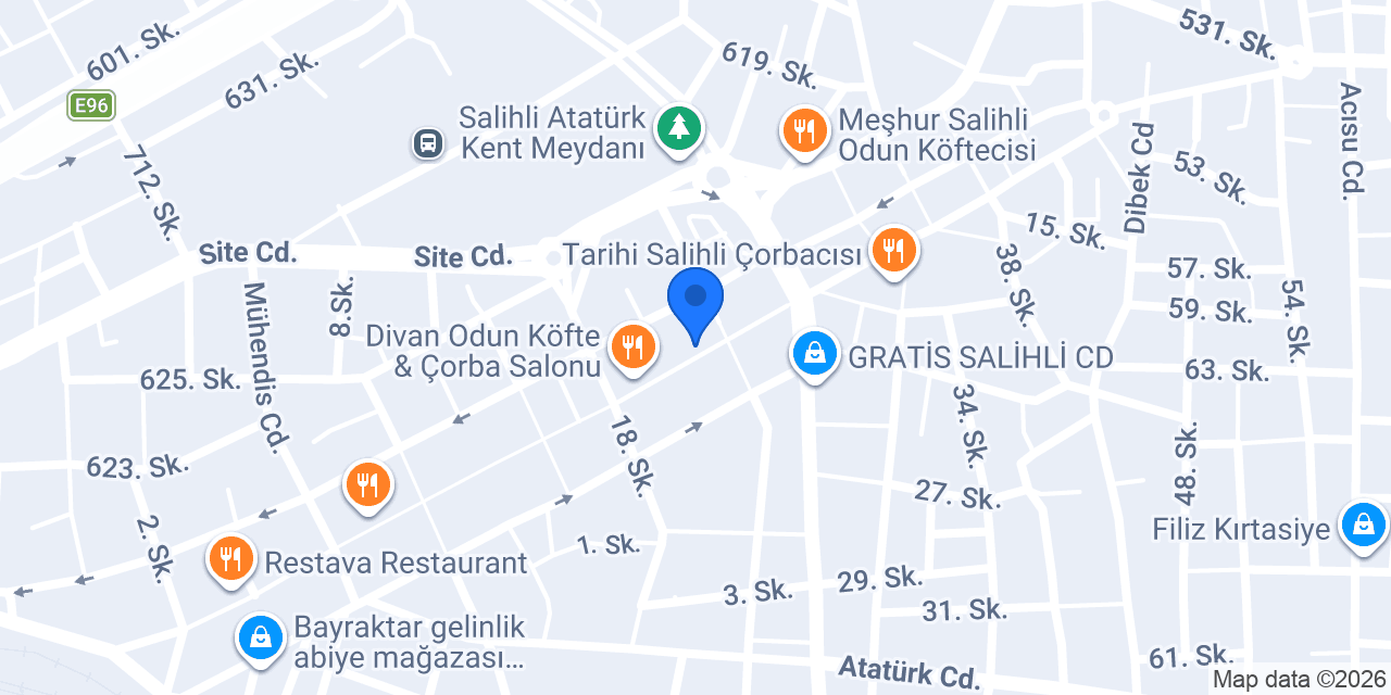 Türkiye Finans Salihli Şubesi konumu