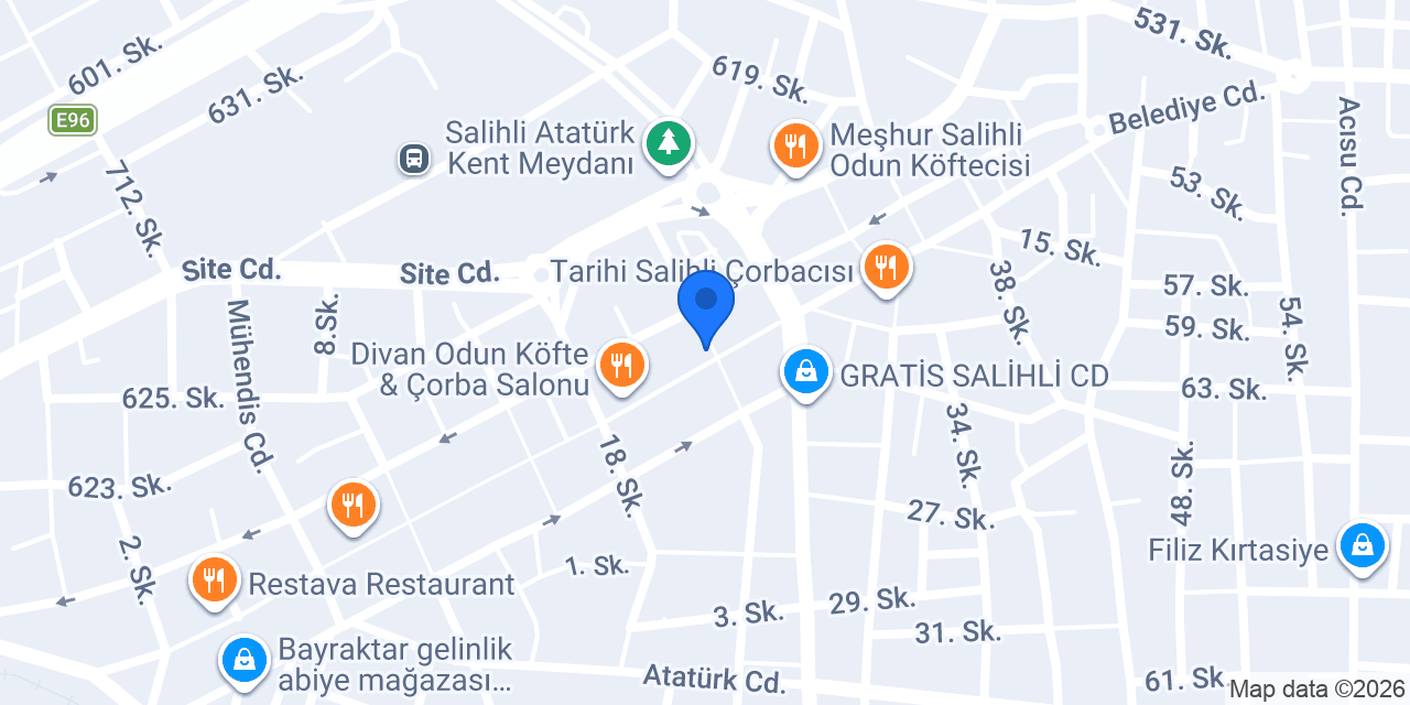 Akbank Salihli Şubesi konumu