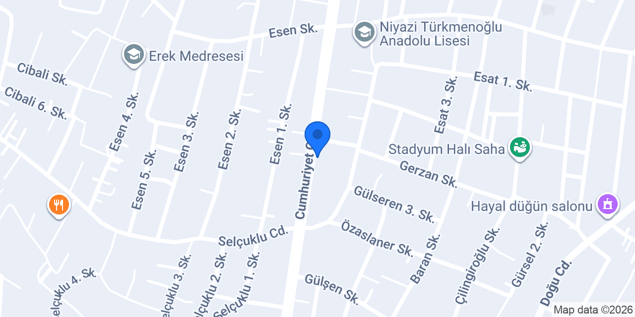 Gümüşçü Sinan Usta konumu