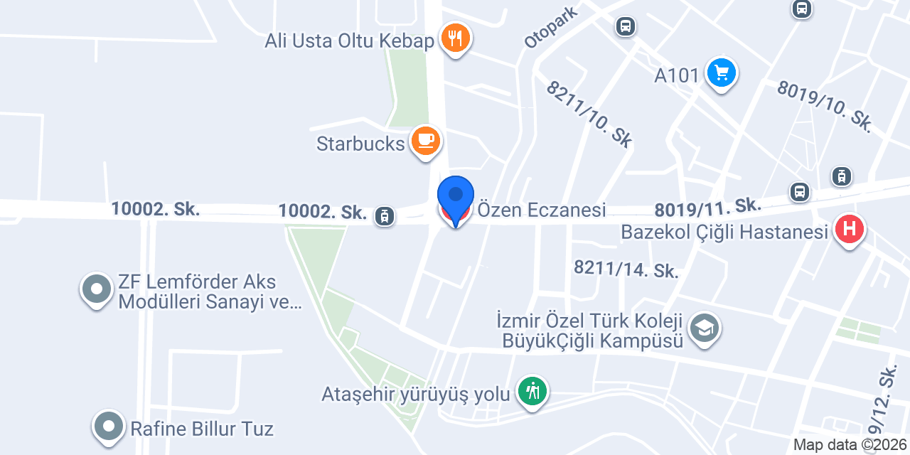 Özen Eczanesi konumu