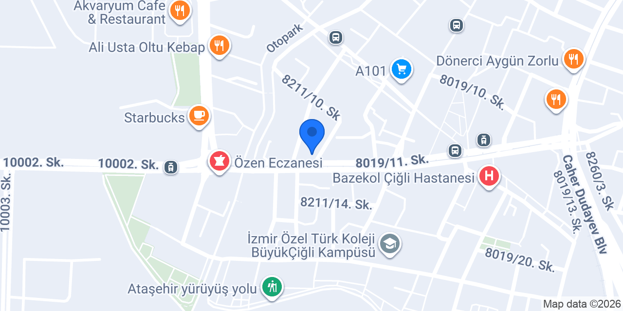 Mavi Eczanesi konumu