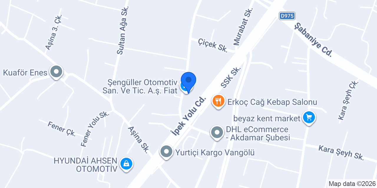 Spoticar Senguller konumu