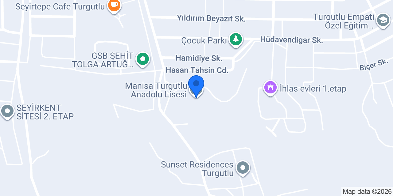 Manisa Turgutlu Anadolu Lisesi konumu