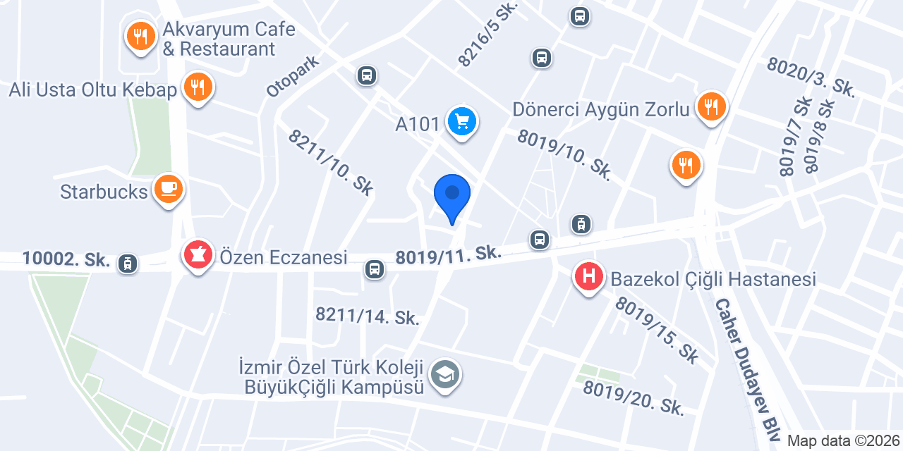 Çiğli Çiçek & Balon Dükkanı & Parti Malzemeleri konumu
