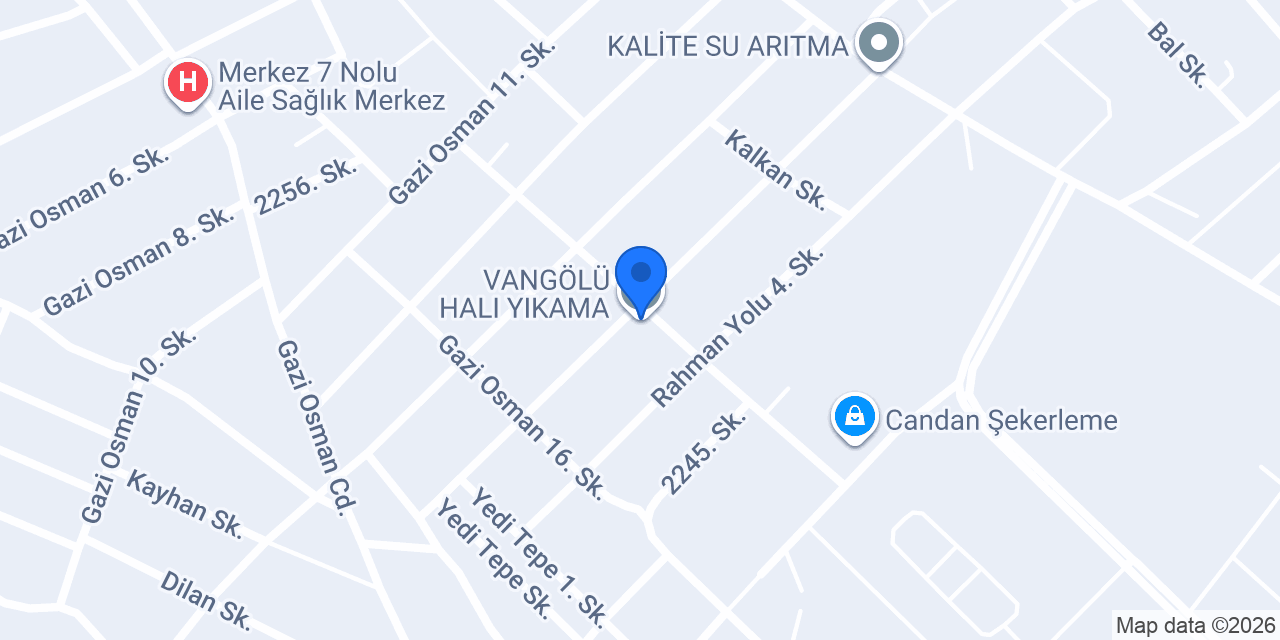 VANGÖLÜ HALI YIKAMA konumu