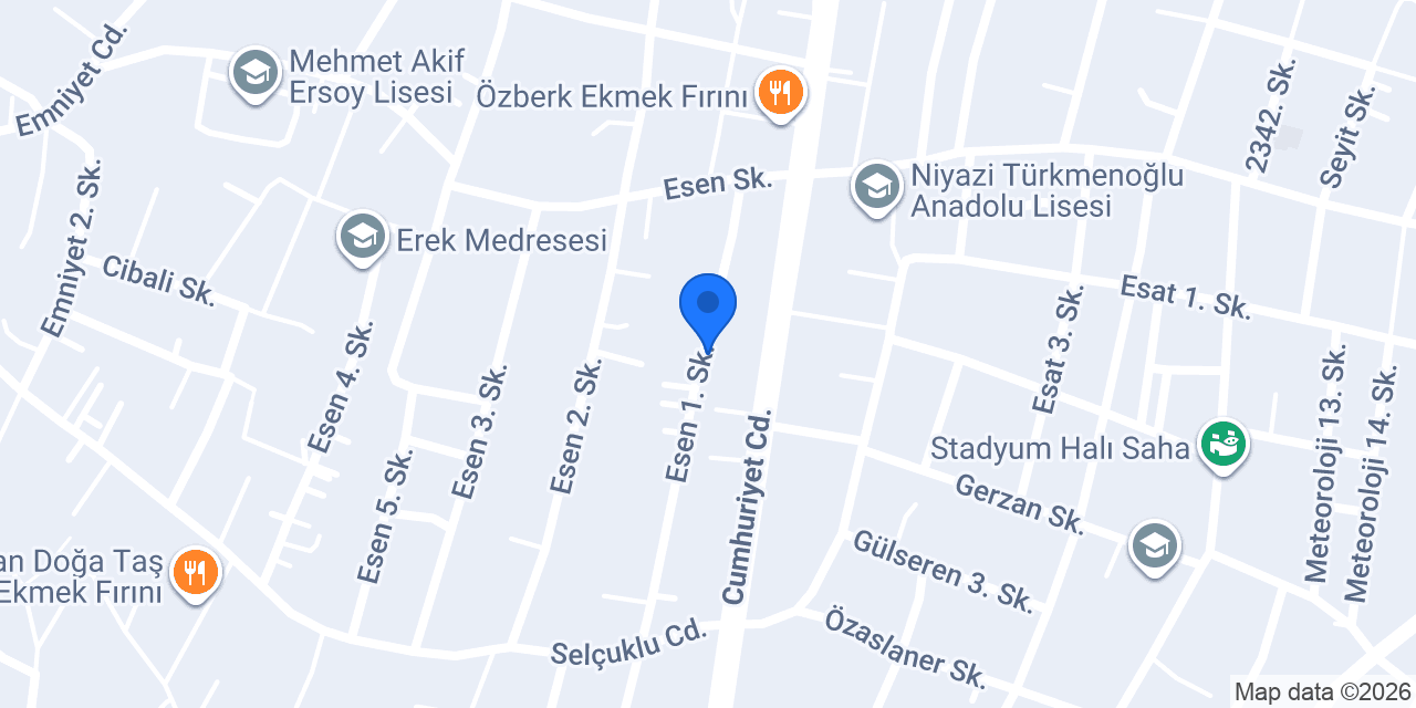 Ermişler Toptan Tuhafiye konumu