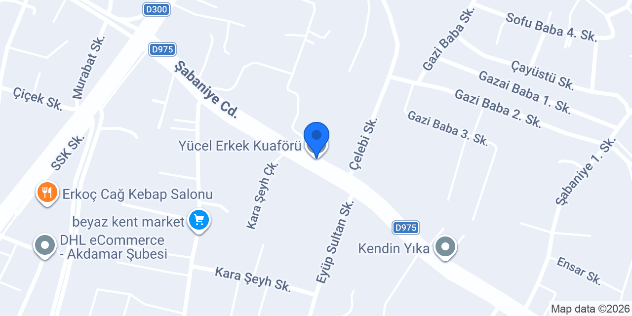 Yücel Erkek Kuaförü konumu