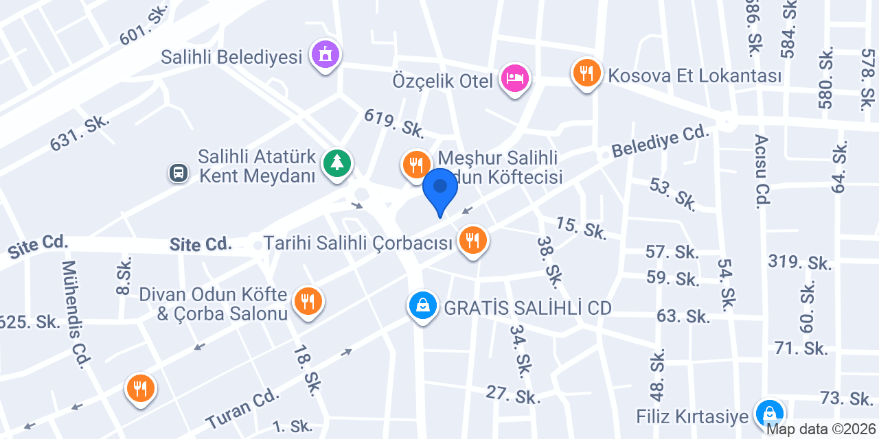 TEB Salihli Şubesi konumu