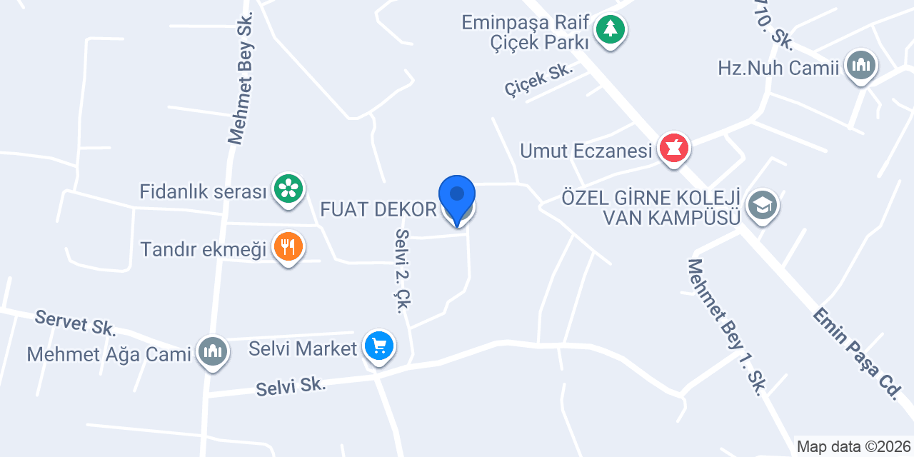 FUAT DEKOR konumu
