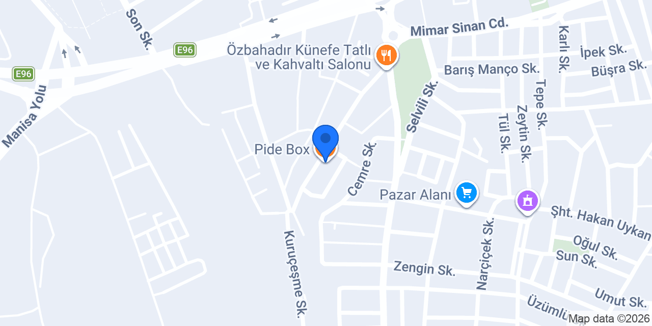 Pide Box konumu