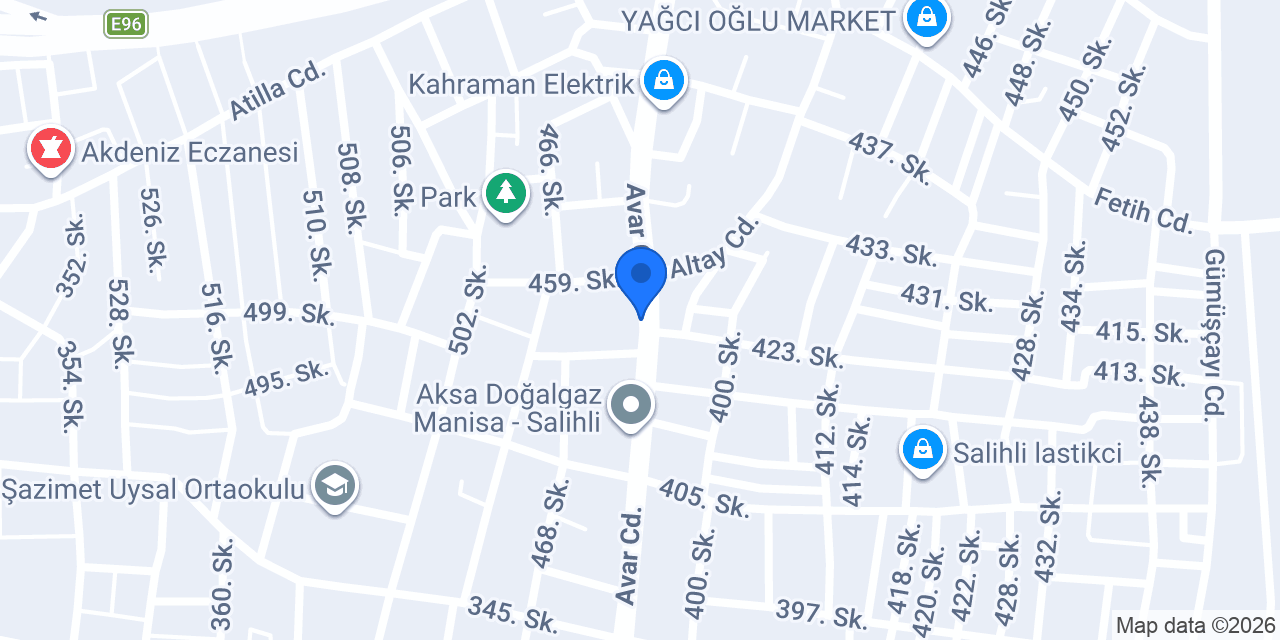 Özkan Saç Tasarım konumu