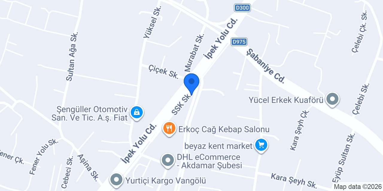 Merkez Oto Lastik konumu