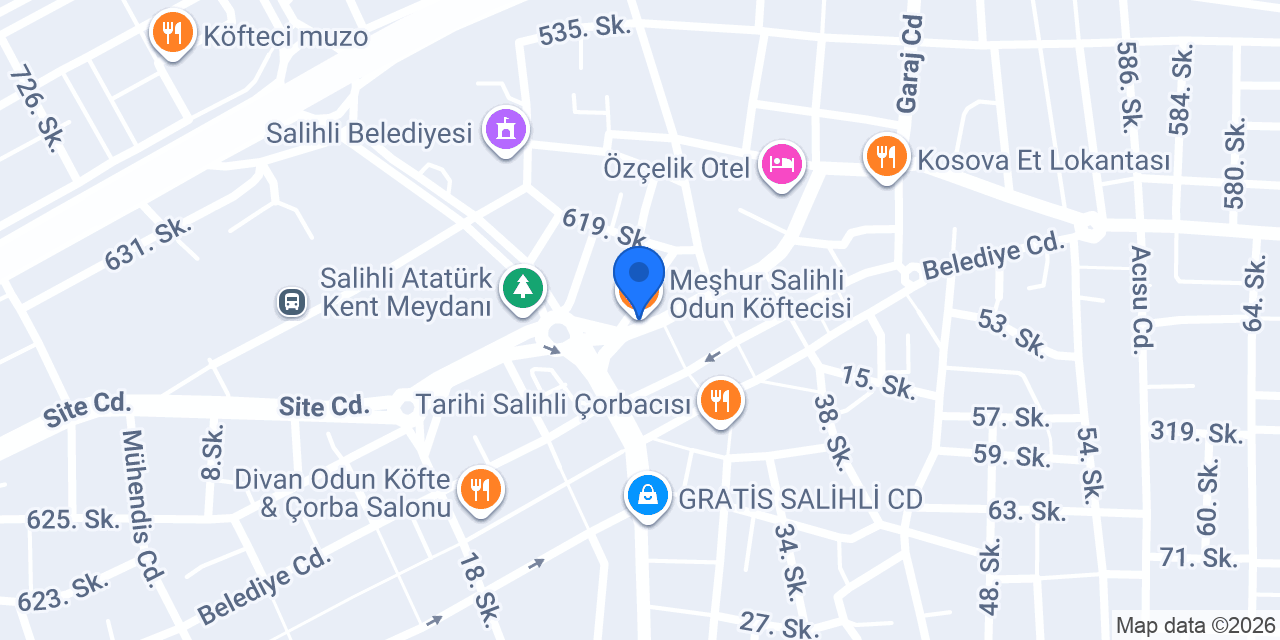 Meşhur Salihli Odun Köftecisi konumu