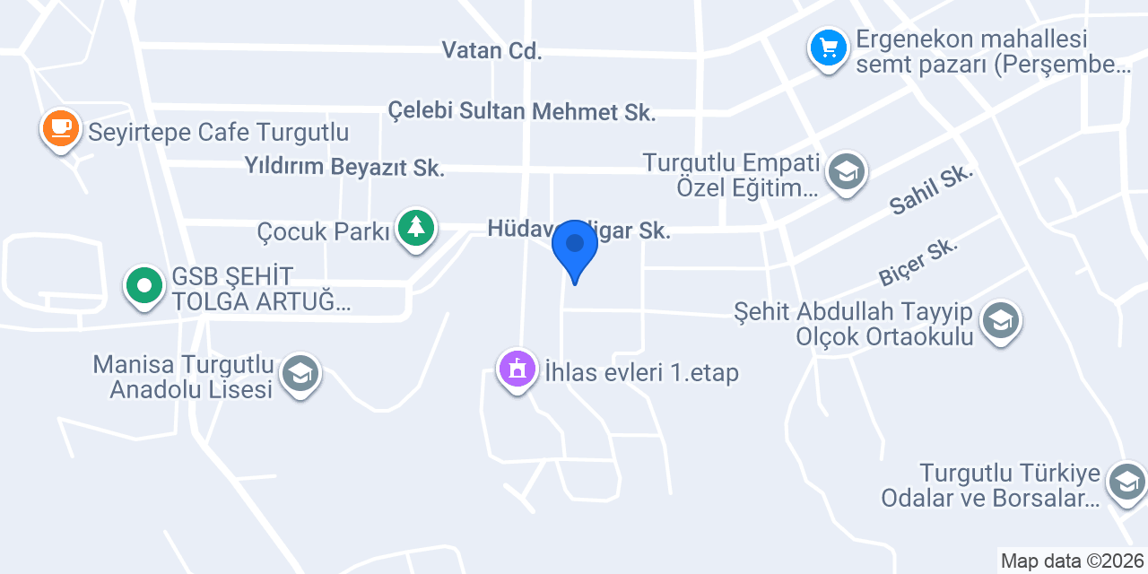 Palmiye Evleri konumu