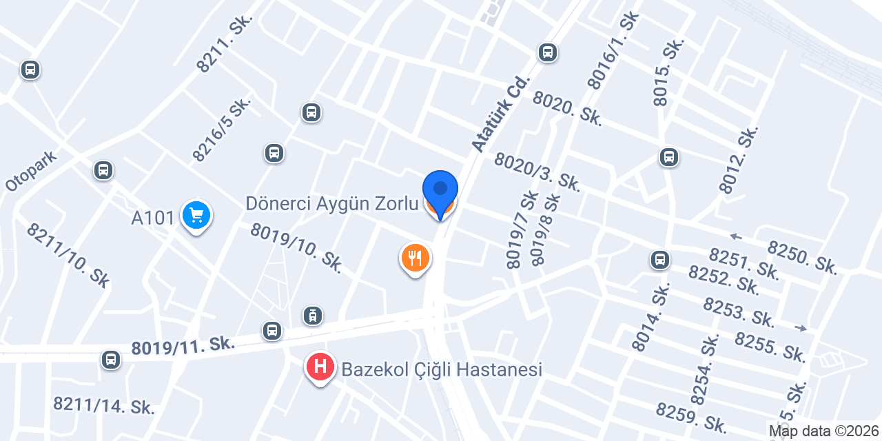 Dönerci Aygün Zorlu konumu