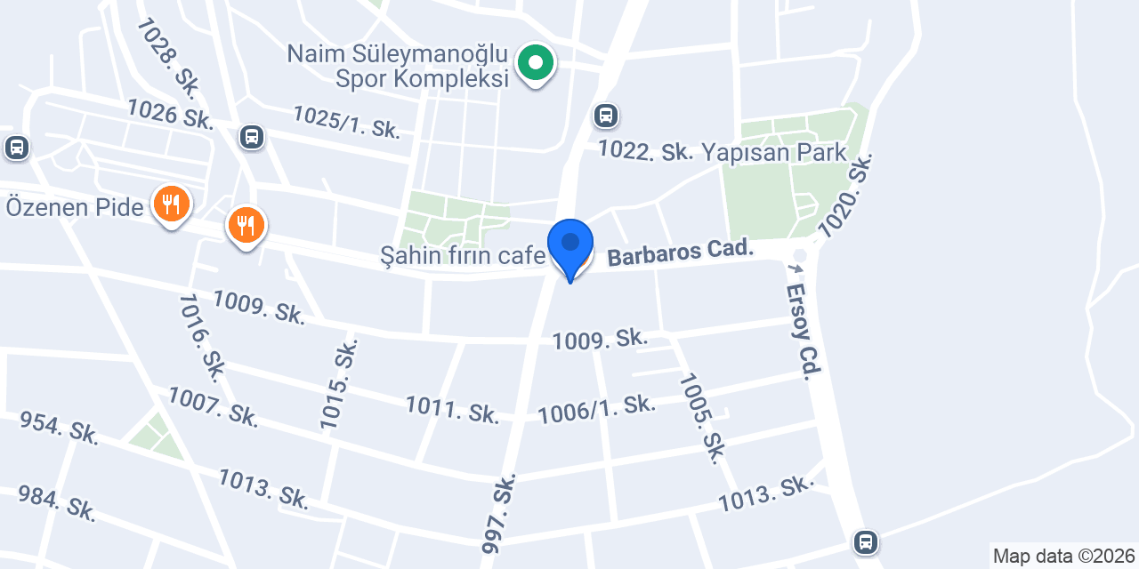 Sultan Fırın Kafe konumu