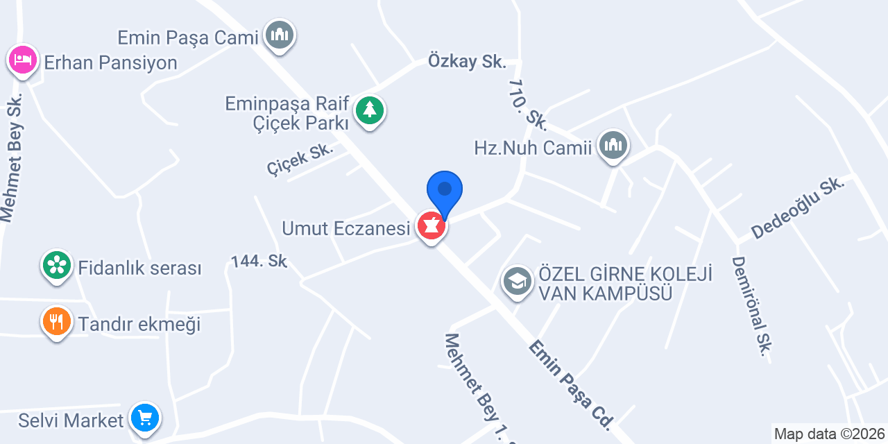 Eylül eczanesi konumu