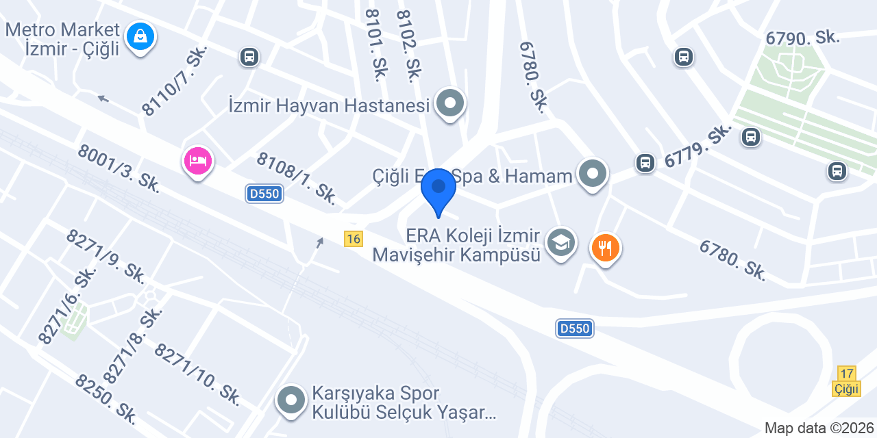 Öncü Koleji konumu